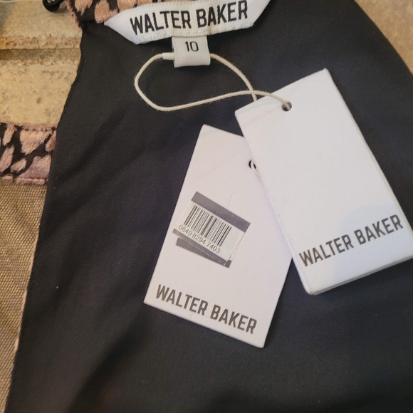 WALTER BAKER Woman's Dress Rosalie Velvet Burnout leopard blush Mini Dress - Picture 14 of 15